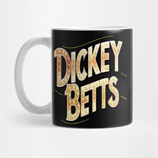 "Dickey Betts" in a throwback 50s style Mug